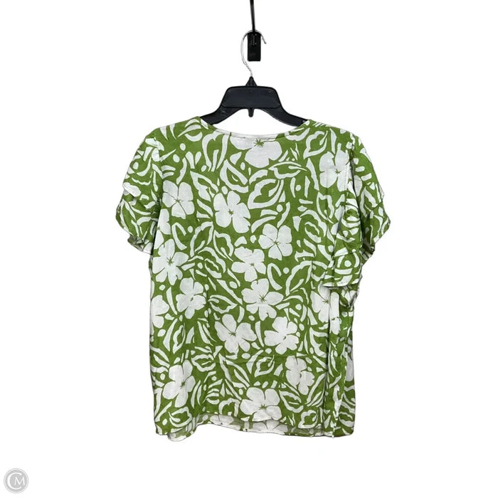 Top Short Sleeve By Rachel Zoe In Floral Print, Size: 1x