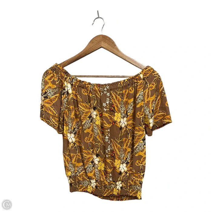 Top Short Sleeve By Rachel Zoe In Floral Print, Size: M