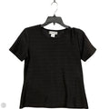 Top Short Sleeve By Sag Harbor In Black, Size: Mp