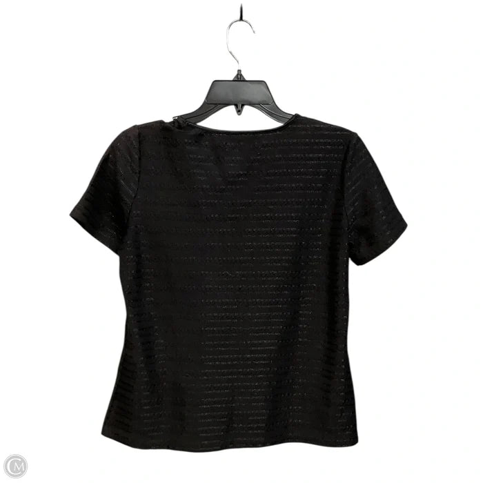 Top Short Sleeve By Sag Harbor In Black, Size: Mp