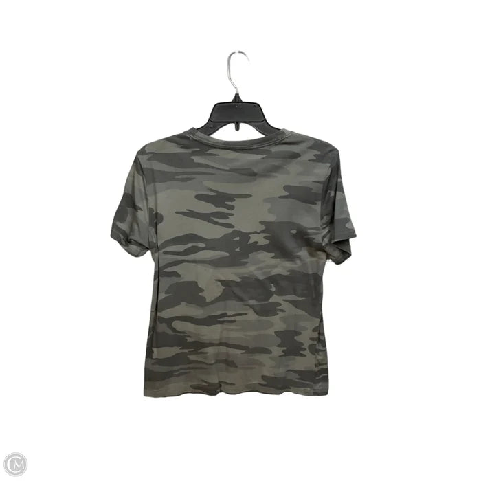 Top Short Sleeve By Splendid In Camouflage Print, Size: M