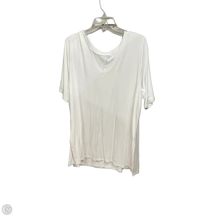 Top Short Sleeve By Torrid In White, Size: 3x