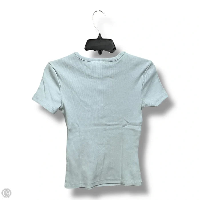 Top Short Sleeve By Venus In Aqua, Size: Xs