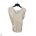 Top Short Sleeve By White House Black Market In Beige, Size: L