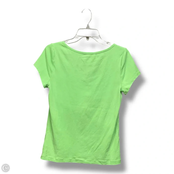 Top Short Sleeve Designer By Lilly Pulitzer In Green, Size: M