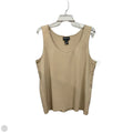 Top Sleeveless Basic By Maggie Barnes In Beige, Size: Xl