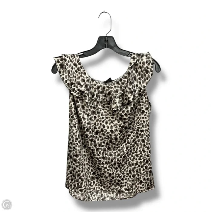Top Sleeveless By Ann Taylor In Animal Print, Size: S