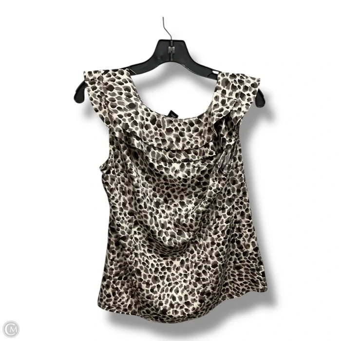 Top Sleeveless By Ann Taylor In Animal Print, Size: S