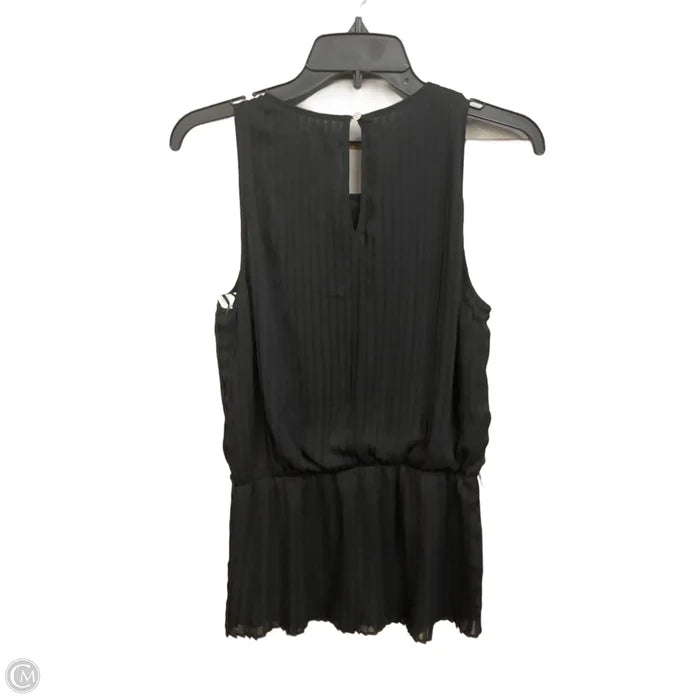 Top Sleeveless By Ann Taylor In Black, Size: 8