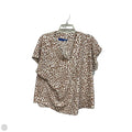Top Sleeveless By Apt 9 In Animal Print, Size: Xl