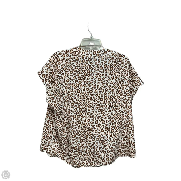 Top Sleeveless By Apt 9 In Animal Print, Size: Xl
