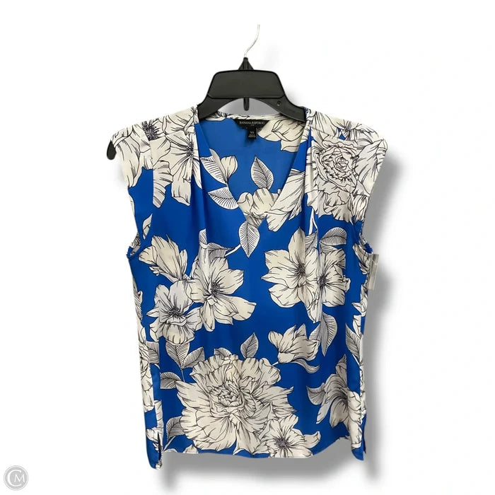 Top Sleeveless By Banana Republic In Floral Print, Size: Xs