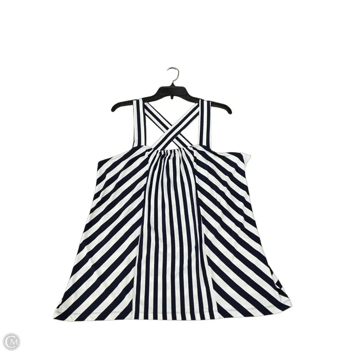 Top Sleeveless By Banana Republic In Striped Pattern, Size: Xl