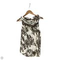 Top Sleeveless By Calvin Klein In Brown & White, Size: S