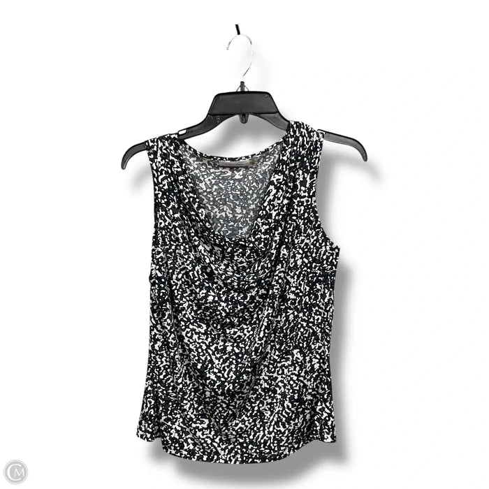 Top Sleeveless By Calvin Klein Performance In Blue & White, Size: M