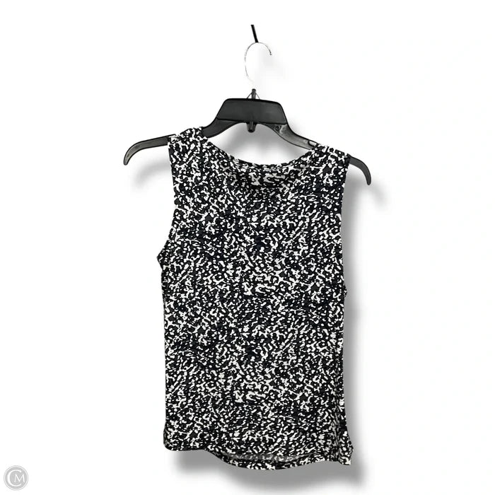Top Sleeveless By Calvin Klein Performance In Blue & White, Size: M