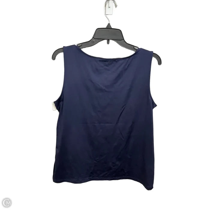 Top Sleeveless By Charter Club In Navy, Size: L