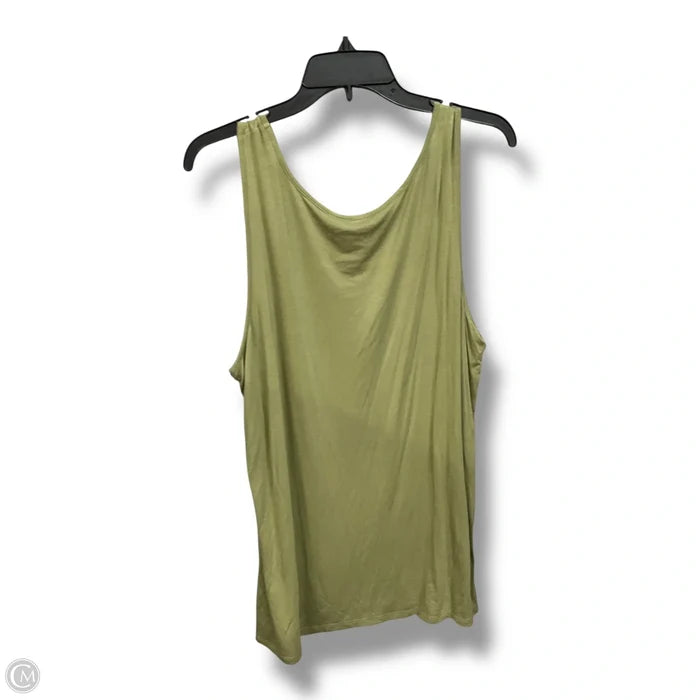 Top Sleeveless By Clothes Mentor In Green, Size: 1x