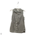 Top Sleeveless By Coldwater Creek In Black & White, Size: S