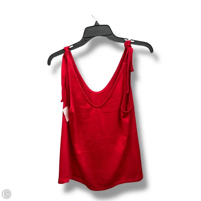 Top Sleeveless By Dex In Red, Size: L