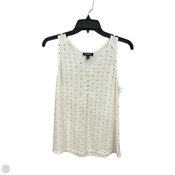 Top Sleeveless By Express In Cream, Size: S