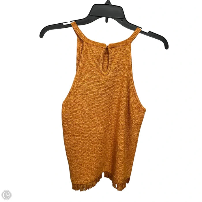 Top Sleeveless By Fate In Orange, Size: M