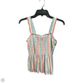 Top Sleeveless By Gap In Striped Pattern, Size: M