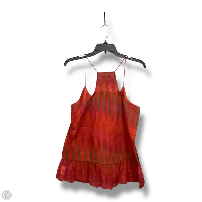 Top Sleeveless By Gap In Striped Pattern, Size: S