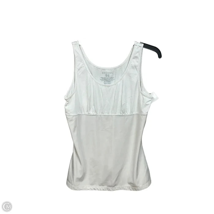 Top Sleeveless By George In White, Size: Xl