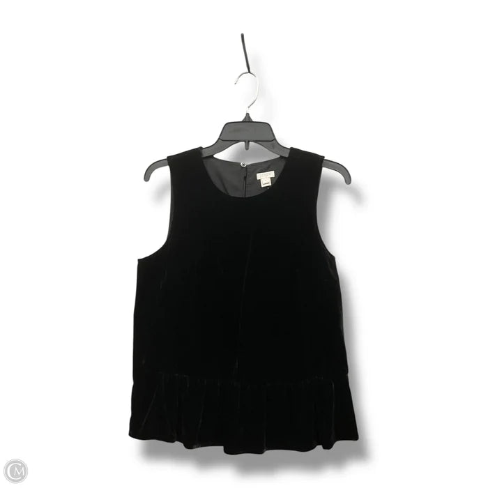 Top Sleeveless By J. Crew In Black, Size: S