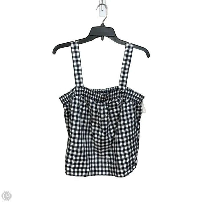 Top Sleeveless By J. Crew In Checkered Pattern, Size: L