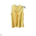 Top Sleeveless By Kasper In Yellow, Size: S