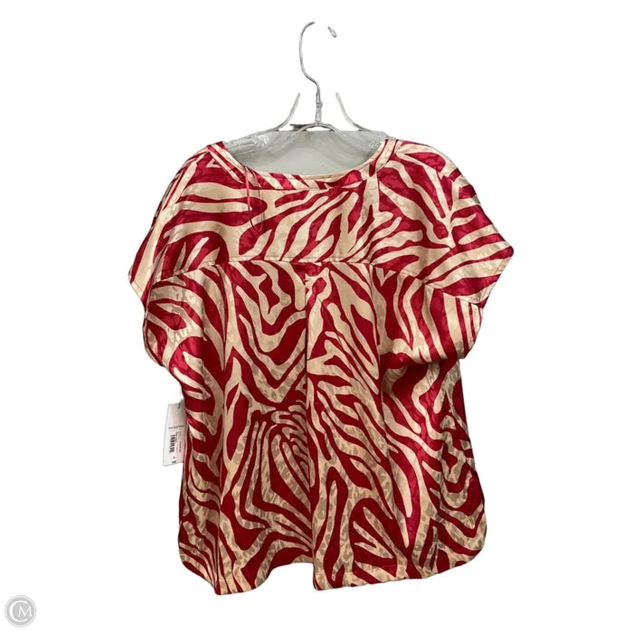 Top Sleeveless By Liz Claiborne In Zebra Print, Size: Xl