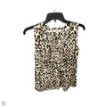 Top Sleeveless By Loft In Animal Print, Size: Sp