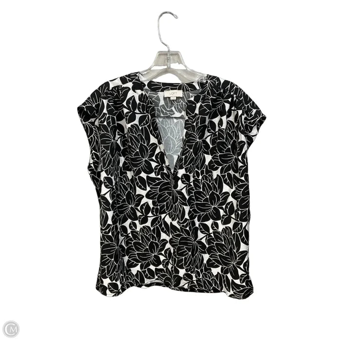 Top Sleeveless By Loft In Floral Print, Size: M