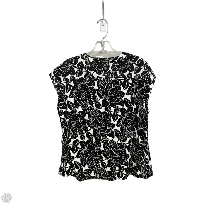 Top Sleeveless By Loft In Floral Print, Size: M