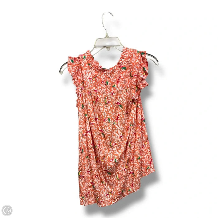 Top Sleeveless By Loft In Floral Print, Size: Xs