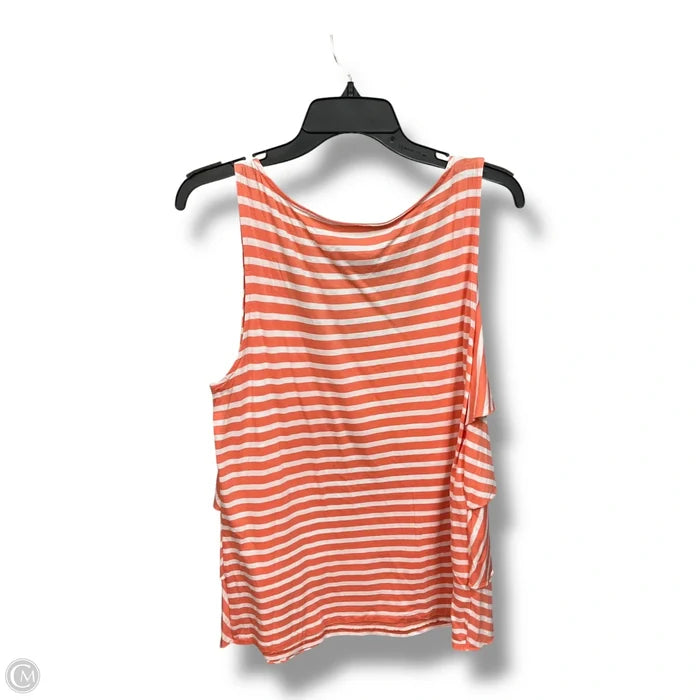 Top Sleeveless By Loft In Striped Pattern, Size: Xl