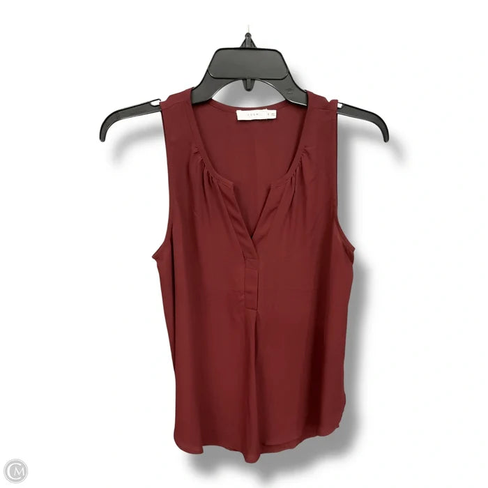 Top Sleeveless By Lush In Maroon, Size: S