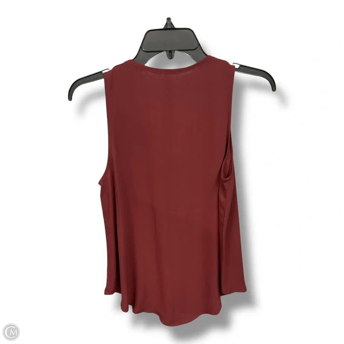 Top Sleeveless By Lush In Maroon, Size: S