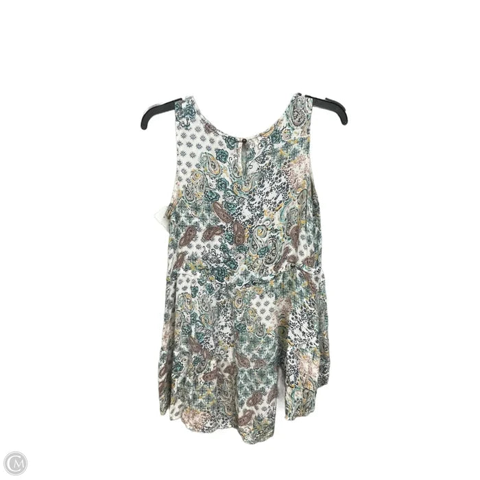 Top Sleeveless By Maurices In Paisley Print, Size: M
