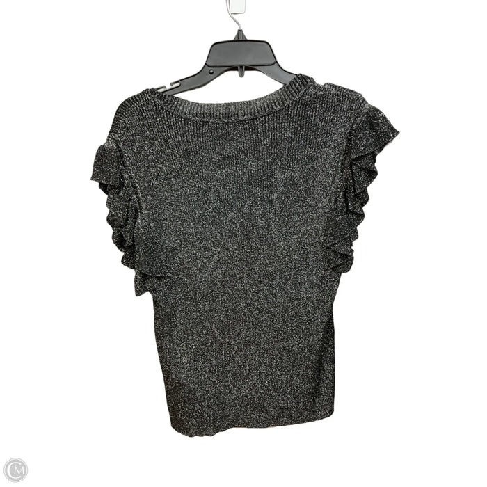 Top Sleeveless By Nanette By Nanette Lepore In Black & Silver, Size: Xl