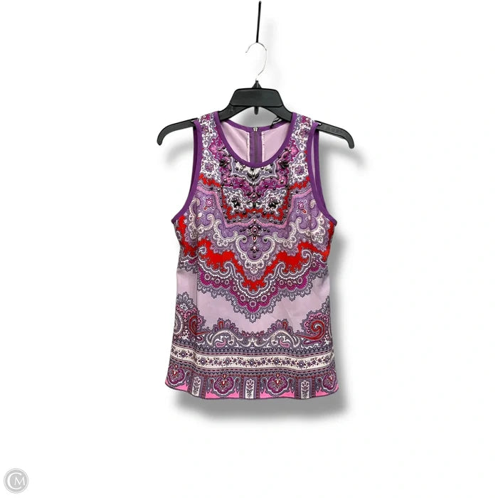 Top Sleeveless By Nanette Lepore In Paisley Print, Size: Xs