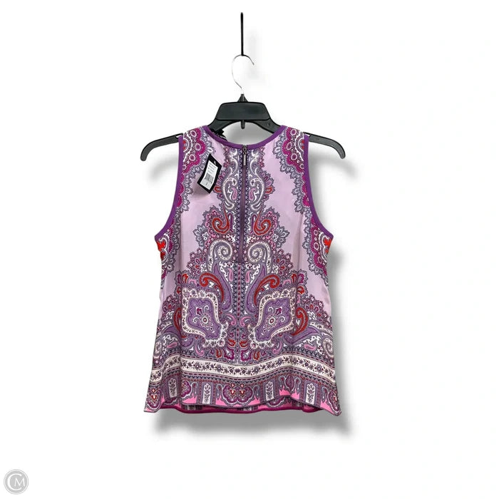 Top Sleeveless By Nanette Lepore In Paisley Print, Size: Xs