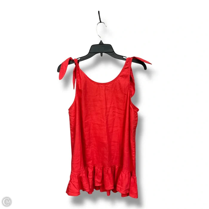 Top Sleeveless By Ro & De In Red, Size: M