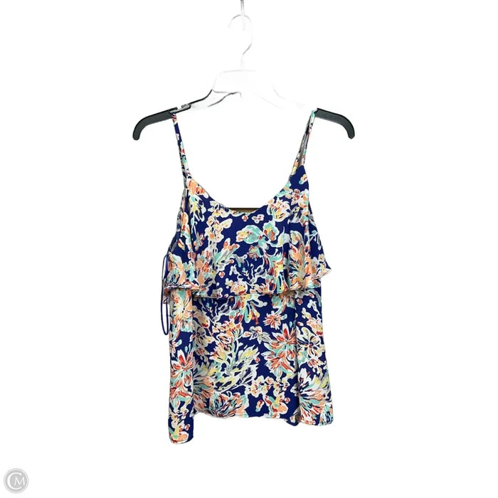 Top Sleeveless By Skies Are Blue In Floral Print, Size: S