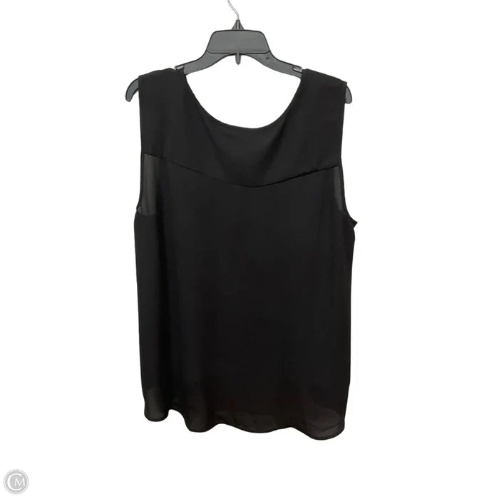 Top Sleeveless By Style And Company In Black, Size: Xxl
