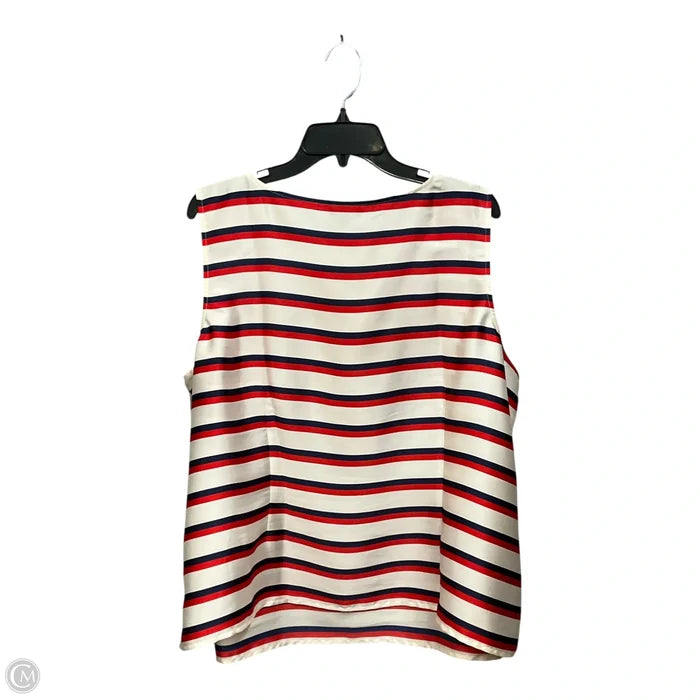 Top Sleeveless By Talbots In Blue & Red & White, Size: 3x