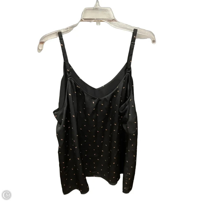 Top Sleeveless By Torrid In Black & Pink, Size: 4x