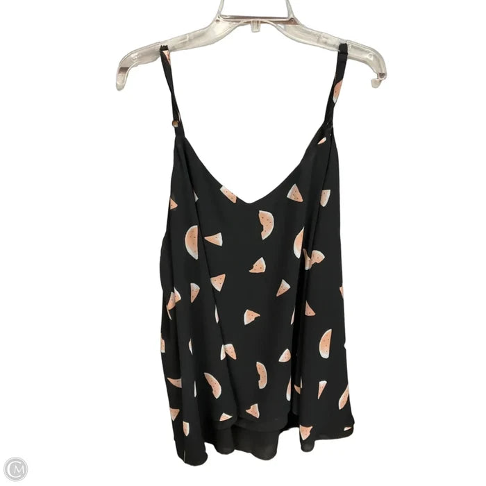 Top Sleeveless By Torrid In Black & Pink, Size: 4x